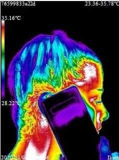 Thermal image after the EMF filter